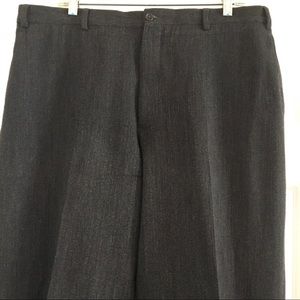 Elegant Armani wool dark gray wool trousers